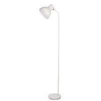 MILAN STOJACÍ LAMPA BÍLÁ/ŠEDÁ Stojací lampa, těleso kov, povrch bílá/šedá, pro žárovku 1x25W, E27, 230V, IP20, tř.1. rozměry d=300mm, h=1600mm, spínač na kabelu