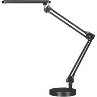 LAROTI TABLE LED 1X5,6W Stolní lampa, nastavitelné rameno, základna kov, povrch lak bílá/černá, difuzor plast mat, LED 1x5,6W, neutrál 4500K, 350lm, 230V, IP20, tř.1. rozměry w=160mm h=500mm