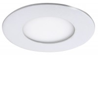 PESS VESTAVNÉ SVÍTIDLO LED 3W/6W/12W/18W KRUH Podhledové svítidlo, tvar kruh, těleso kov, povrch chrom/bílá mat, difusor plast opál, LED 3W/170lm, 6W/350lm, 12W/800lm, 18W/1400lm,  teplá 3000K, neutrální 4000K, 230V, IP20, tř.1. rozměry dle typu