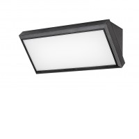 HACEK 12W, IP54 Nástěnné venkovní svítidlo, těleso plast černá, difuzor plast opál, LED 12W, neutrální 4000K, 1000lm, 230V, IP54, tř.2, rozměry 270x125x110mm.