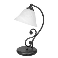 RESALA TABLE 1X40W E14 Stolní lampa, základna kov, povrch lak černá mat, stínítko sklo opál, pro žárovku 1x40W, E14, 230V, IP20, tř.1.  rozměry d=160mm h=400mm