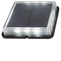 MORINDA 0,2W Zemní svítidlo, těleso plast transparent a černá, LED 0,2W, neutrální 4000K, DC 3,2, IP67, tř.3, 110x110x22mm.