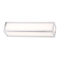 PRISM 360 Nástěnné svítidlo, těleso kov, povrch chrom lesk, difuzor sklo opál, pro žárovku 2x28W, E14, 230V, do koupelny IP44, tř.1, 73x80x360mm