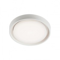 ORIADI BIG LED 1X30W Stropní venkovní svítidlo kruhové, základna hliník, difuzor plast opál, LED 1x30W, teplá 3000K, 2550lm, 230V, IP54, tř.1. rozměry 340x340x50mm