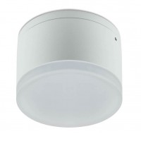 TASTRUP R, LED 9W, IP54 Stropní přisazené venkovní svítidlo, těleso kov, povrch bílá mat/tmavě šedá, difuzor plast opál, LED 9W, 882lm, teplá 3000K, Ra80, 230V, IP54, tř.1, rozměry d=108mm, h=75mm.