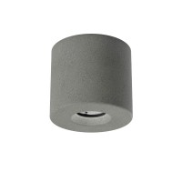 ANPO PL 9W IP65 Stropní bodové venkovní svítidlo, těleso beton, povrch slonová kost/tm. šedá/hliněná, krycí sklo čiré, LED 9W, teplá 2700K/605lm, teplá 3000K/610lm, vyzař. úhel 38°, Ra80, 230V, IP65, tř.1, rozměry d=120mm, h=106mm.