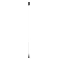 SLIM HL 6,2W Závěsné bodové svítidlo, základna hliník, povrch bílá/hnědá-kávová/černá/zlatá/stříbrno-kávová/kouřový nikl, LED 6,2W, teplá 2700K/481lm, 3000K/495lm, 230V, IP20, d=32mm, výška dle typu, vč. závěs. kabelu l=1500mm, lze zkrátit.