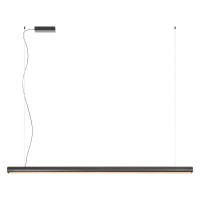 KAMP HL 35W/46,5W CCT Závěsné svítidlo, těleso hliník, povrch stříbrno-kávová/černá mat/bílá mat/kouřový nikl, dif plast opál, LED 35W/46,5W, CCT teplá 2700K-neutr. 4000K dle typu, stmív TRIAC, Ra90, 230V, IP20