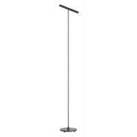 VELO FL 8,3W DIM Stojací bodová lampa, nast. směr svícení, těleso hliník, povrch černá/kouřový nikl/stříbrno-kávová, LED 8,3W, teplá 2700K/ 358lm, 3000K/389lm, stmív., Ra90, 230V, IP20, tř.2, rozměry d=200mm, h=1450mm.
