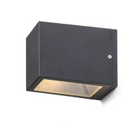 ALASTO UD 100W, E27, IP54 Nástěnné venkovní svítidlo, těleso hliník, povrch černá antracit, krycí sklo čiré, pro žárovku 1x100W, E27, 230V, IP54, tř.1, 120x95x160mm, svítí nahoru/dolů