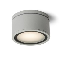 JUNGO 1X11W GX53 IP54 Stropní přisazené svítidlo, těleso hliník, povrch šedostříbrná, černá antracit nebo bílá, difuzor sklo opál mat, pro LED 11W, GX53, 230V, zvýšené krytí IP44, tř.1, rozměry d=108mm, h=60mm
