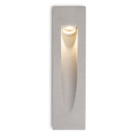 BYDE LED 3W Vestavné svítidlo do stěny, těleso hliník, povrch šedostříbrná, LED 3W, teplá bílá, 3000K, 180lm/cca jako 8W žárovka, 230V, IP54, 195x50x45mm, svítí dolů