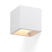 DREN nástěnné 1X40W G9 Nástěnné svítidlo, těleso sádra, povrch bílá, pro žárovku 1x40W, G9, 230V, IP20, tř.1, rozměry 115x115x115mm, svítí nahoru/dolů