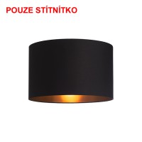 DIONE 3 Stínítko, materiál textil,povrch černá/zlatá fólie,černá/měděná fólie,bílá,meruňková/bílá,oranžová/bílá,terakota/bílá,olivová/stříbrná,mátová/stříbrná,světlešedá/bílá,limetková/bílá,petrolejová/stříbrná,holubí šeď/stříbrná