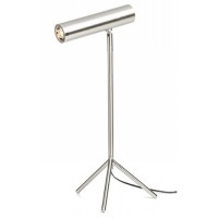 TRIPIVE TABLE LAMP LED 1X3,5W Stolní lampa, nastavitelný směr svícení, základna kov, těleso kov, povrch nikl mat, LED 1x3,5W, teplá 3000K, 240lm, Ra80, 230V, IP20, tř.1. rozměry 180x130x390mm