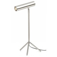 TRIPIVE TABLE LAMP LED 1X3,5W Stolní lampa, nastavitelný směr svícení, základna kov, těleso kov, povrch nikl mat, LED 1x3,5W, teplá 3000K, 240lm, Ra80, 230V, IP20, tř.1. rozměry 180x130x390mm