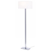 NUMIN STAND LAMP 1X42W E27 Stojací lampa, základna kov, povrch chrom lesk, stínítko textil bílá, pro žárovku 1x42W, E27, 230V, IP20, tř.2. rozměry stínítko 400x220x230mm včetně základny h=1400mm