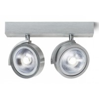 NERNA 2X50W G53 Stropní bodové svítidlo reflektor, nastavitelný směr svícení, těleso kov, povrch dle typu, pro žárovku 2x50W, G53, 230V, IP20, tř.1. rozměry 300x90x185mm