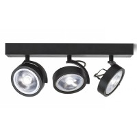 NERNA 3X50W G53 Stropní bodové svítidlo reflektor, nastavitelný směr svícení, těleso kov, povrch dle typu, pro žárovku 3x50W, G53, AR111, 230V, IP20, tř.1. rozměry 450x90x185mm