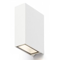 SENITO WALL LED 2X3W Nástěnné venkovní svítidlo, základna kov, povrch lak černá mat/bílá mat, krycí sklo čiré, LED 2x3W, teplá 3000K, 180lm, Ra80, 230V, IP54, tř.1. rozměry 124x88x42mm, svítí nahoru/dolů