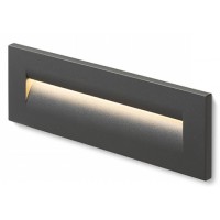 NINMO IN WALL LED 1X8,5W Vestavné venkovní svítidlo do stěny, těleso kov, povrch dle typu lak bílá, antracit, difuzor plast mat, LED 1x8,5W, teplá 3000K, 190lm, Ra80, 230V, IP65, tř.1. rozměry 250x86x72mm, svítí dolů