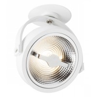 NERNA LED 1X12W STMÍVATELNÉ Stropní vestavné bodové svítidlo, nastavitelný směr svícení, těleso kov, povrch lak, LED 1x12W, teplá 3000K, 600lm, Ra80, stmív TRIAC, 230V, IP20, tř.1. rozměry d=137mm h=145mm