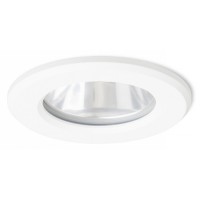 UTRECHRE LED 1X15W IP65 Stropní vestavné bodové svítidlo, těleso kov, povrch lak bílá, krycí sklo čiré, LED 1x15W, teplá 3000K, 1100lm, Ra80, 230V, do koupelny IP65, tř.1. rozměry d=142mm h=97mm