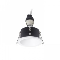 DORENTA Vestavné, stropní, bodové, komínkové svítidlo, těleso hliník, povrch bílá/černá, pro žárovku 1x35W, GU10, ES50, 230V, do koupelny IP65, tř.1, rozměry d=85mm, h=150mm