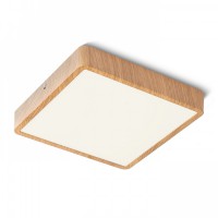 GREHAM SQUARE LED 1X24W Stropní přisazené svítidlo čtvercové, základna kov, povrch dle typu, difuzor plast opál, LED 1x22W, teplá 3000K, 2160lm, Ra80, 230V, IP20, tř.2. rozměry 228x228x34mm