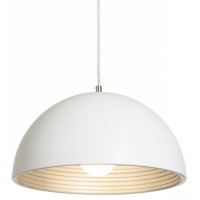 OMNEN BIG PENDANT 1X42W E27 Závěsné svítidlo, základna kov, stínítko kov, povrch lak bílá mat, pro žárovku 1x42W, E27, 230V, IP20, tř.1. rozměry stínítko d=400mm h=200mm, včetně závěsu l=1400mm, lze zkrátit