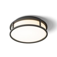 EIBELL Stropní přisazené svítidlo, kruhové, těleso kov, povrch chrom/černá, difuzor sklo opál, LED 19W/900lm, 24W/1700lm, teplá 3000K, Ra80, 230V, do koupelny IP44, rozměry dle typu.