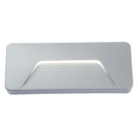 BINE D OBDÉLNÍKOVÉ LED 3W IP65 Nástěnné, venkovní, obdélníkové, svítidlo, těleso plast, povrch šedostříbrná, nebo šedočerná antracit, LED 3W, teplá 3000K, 280lm, 230V, IP65, tř.1, 210x185x25mm, svítí dolů