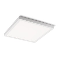 ELIS PŘISAZENÉ LED 36W 500X500MM Stropní, přisazené svítidlo, těleso hliník, povrch bílá, difuzor plast opál, LED 36W, teplá 3000K, 2800lm/cca 140W žár, 230V, IP20, tř.1, 500x500mm, h=40mm