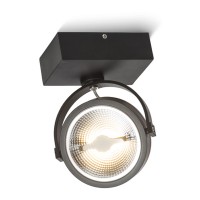 CALLU LED 1X12W Stropní, bodové, svítidlo, nastavitelný směr svícení, těleso hliník, povrch bílá, nebo černá, LED 12W, teplá 3000K, vyzař. úhel 24°, 600lm, 230V, IP20, rozměry 82x40x130mm