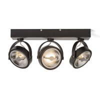 CALLU LED 3X12W Stropní, bodové, svítidlo, nastavitelný směr svícení, těleso hliník, povrch bílá, nebo černá, LED 3x12W, teplá 3000K, vyzař. úhel 24°, 3x600lm, 230V, IP20, rozměry 82x40x380mm