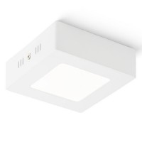 DORMA LED 6W, 8W, 18W, 24W, 30W čtvercové Stropní svítidlo, těleso hliník, povrch bílá, nikl mat, chrom, černý chrom, difuzor plast opál, LED 6W, 8W, 18W, 24W, 30W, teplá 3000K, 230V, IP20, tř.1, rozměry dle typu