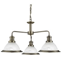 BURITMAL PENDANT 3X7W E27 Závěsné svítidlo, základna kov, těleso kov, difuzor sklo mat, pro žárovku 3x7W, E27, 230V, IP20, tř.1. 3 ramena, rozměry sklo d=620mm, h=340mm, včetně závěsu l=880mm, lze zkrátit