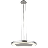 TALERTO PENDANT LED 1X36W Závěsné svítidlo, základna kov, těleso kov, povrch chrom šedostříbrná lesk, difuzor sklo mat, LED 1x36W, Neutrál 4000K, 2340lm, 230V, IP20, tř.1. rozměry d=500mm h=40mm, včetně závěsu l=1000mm, lze zkrátit