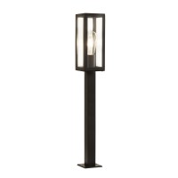 NARETLO STAND BIG 1X10W E27 Sloupkové venkovní svítidlo, těleso hliník, povrch lak černá mat, krycí sklo čiré, pro žárovku 1x10W, E27, 230V, IP44, tř.1. rozměry 100x100x900mm