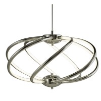 CERESIA PENDANT GULO LED 7X6W Závěsné svítidlo, těleso kov, povrch chrom stříbrná lesk, difuzor plast mat, LED 7x6W, teplá 3000K, 2550lm, 230V, IP20, tř.1. rozměry d=500mm h=500mm, včetně závěsu l=1500mm, lze zkrátit