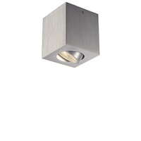 ZLINO SQ LED 8,1W Stropní, bodové svítidlo, výklopné +-30°, těleso hliník, povrch bílá, nebo hliník broušený, LED 1x8,1W, 670lm, teplá 3000K, vyzařovací úhel 90°, Ra80, vč trafa 230V/350mA, tř.1, 85x85mm, h=95mm