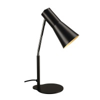 ARAMEI TA 35W GU10 Stolní lampa, nastavitelný směr svícení, základna kombinace hliník, kov černá, pro žárovku 1x35W, GU10 ES50, 230V, rozměry d=50mm h=395mm, přívodní kabel l=2000mm