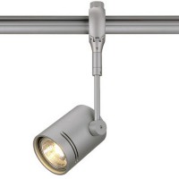IT BEAM 1X50W Bodové svítidlo pro jednofázovou lištu, těleso šedostříbrná, žárovka 1x50W, GU10, 230V, IP20, d=75mm, l=230mm