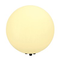 MOON R Zahradní svítidlo do záhonu, nebo trávníku, základna plast, barva černá, difuzor plast opál mat, pro žárovku 1x24W, E27, 230V IP44, tř.zař.1, d=500mm, kabel s vidlicí l=2m