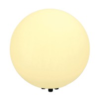 MOON R Zahradní svítidlo do záhonu, nebo trávníku, základna plast, barva černá, difuzor plast opál mat, pro žárovku 1x24W, E27, 230V IP44, tř.zař.1, d=500mm, kabel s vidlicí l=2m