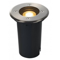 ALCOY LED 6W GU10 kruhové Zemní svítidlo, těleso plast a nerez, povrch nerez, pro žárovku 6W, GU10 ES50, 230V, IP67, rozměry d=120mm, h=152mm, vč. mont. boxu