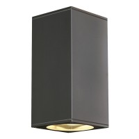 ODETA WALL 2X75W GU10 230V Nástěnné venkovní svítidlo, těleso hliník antracitová, difuzor sklo, pro žárovku 2X75W, GU10, 230V, IP44, rozměry 275X135X130mm, svítí nahoru/dolů