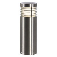 VAP SLIM Sloupkové svítidlo těleso nerez, povrch broušený, difuzor plast opál, pro úspornou žárovku 1x20W, E27, 230V, IP44, tř.1. d=102mm, h= dle jednotlivých typů, rozměry světleného zdroje max d=50mm, l=125mm