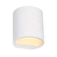 PLASTRA ROUND Nástěnné svítidlo základna kov, těleso sádra, povrch bílá, pro žárovku 1x42W, G9, 230V, IP20, tř.1, rozměry 110x120x105mm, svítí nahoru/dolů