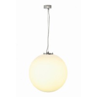 KORALIN 25 1x24W E27 230V Závěsné svítidlo, základna kov, povrch šedostříbrná, difuzor plast mat, pro žárovku 1x24W, E27, 230V, IP20, tř.1, rozměry d=400mm/500mm, závěs l=2000mm,